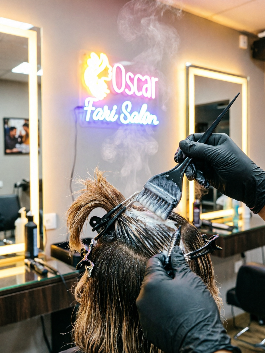 Keratin hair treatment at Oscar Fari Salon Ferozepur Road Lahore